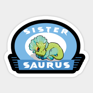 family dinosaur - sister Sticker